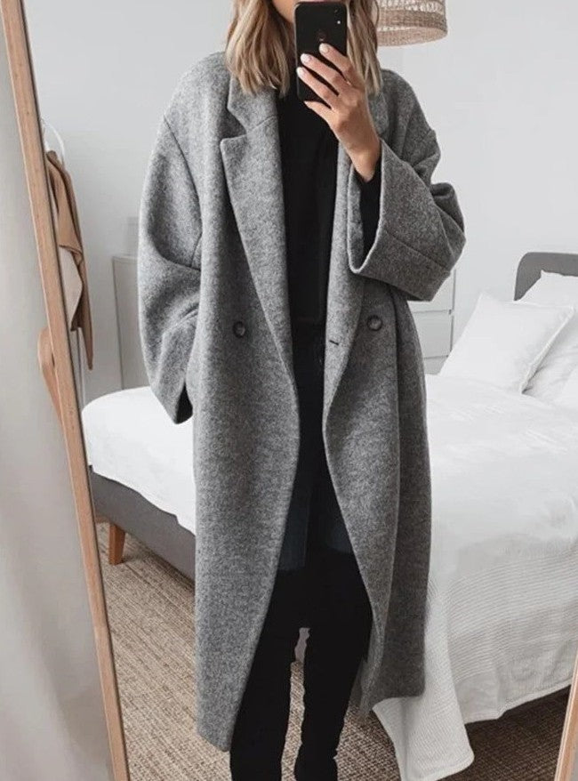 Women's Woolen Trench Coat