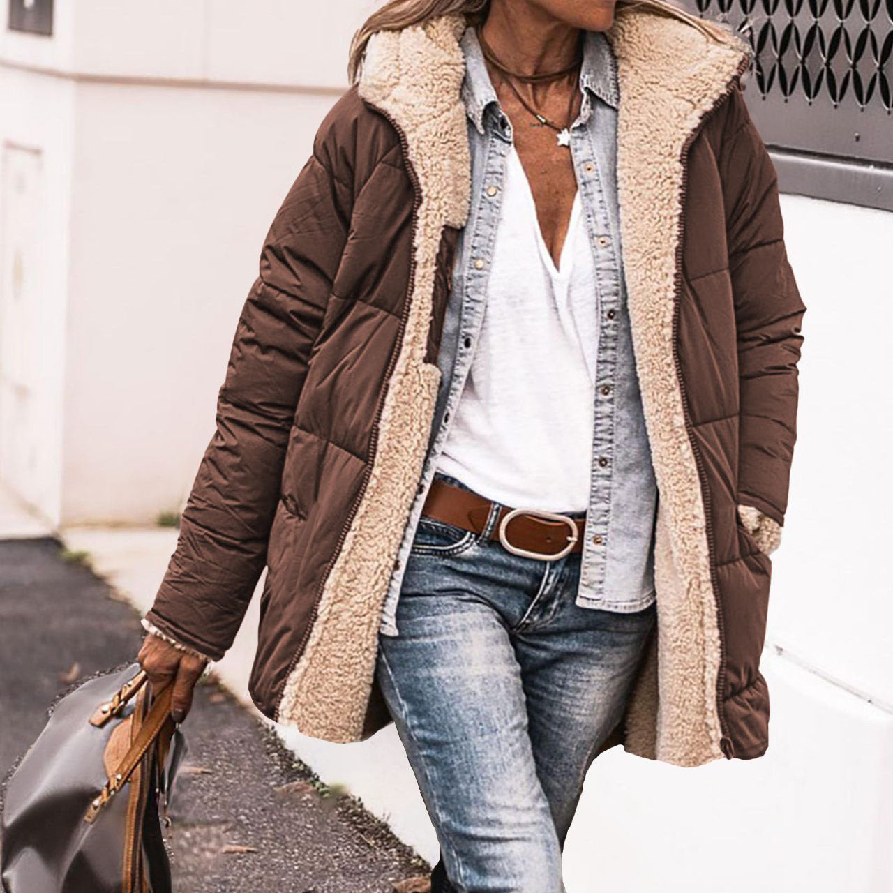 Woman's Elegant Long-Jacket