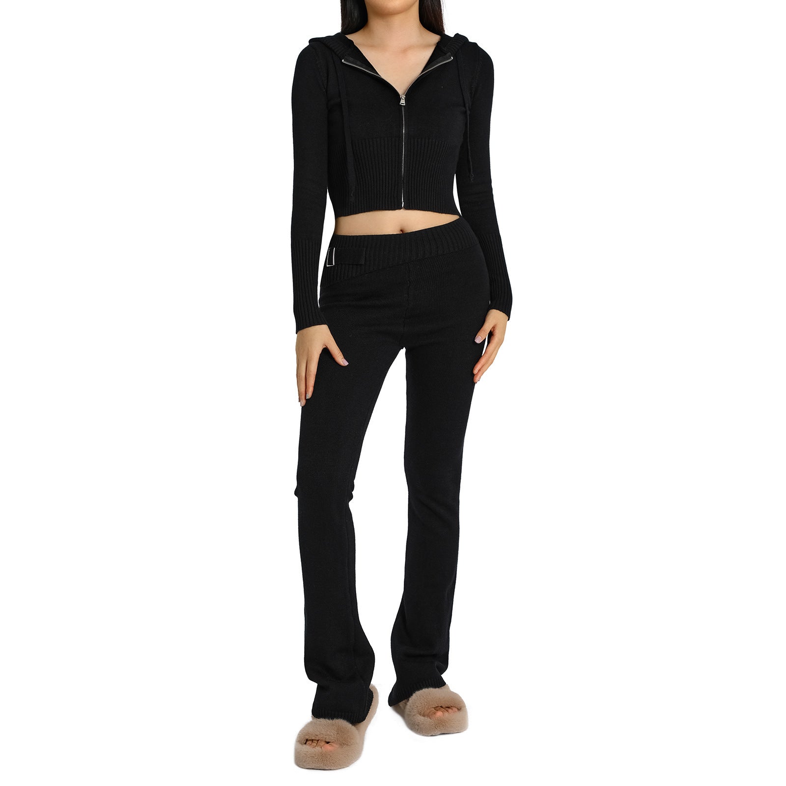 Knitted Hoodie Set