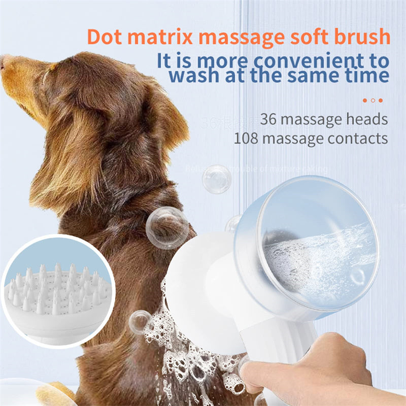 Electric Pet Bath Brush Scrubber