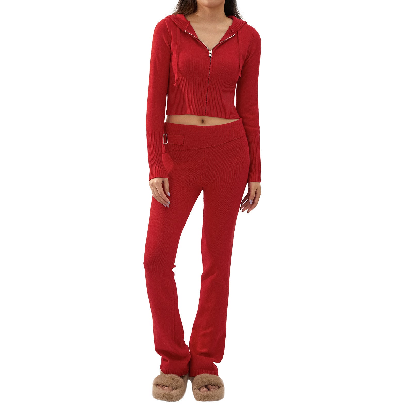 Knitted Hoodie Set