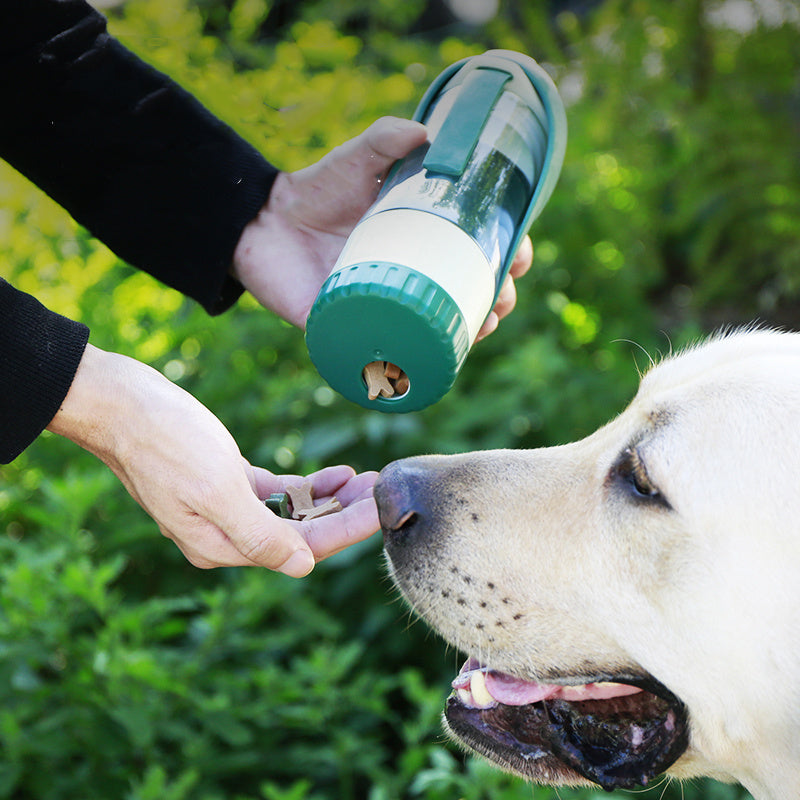 Pet Food & Drinking Bowl Water Bottle